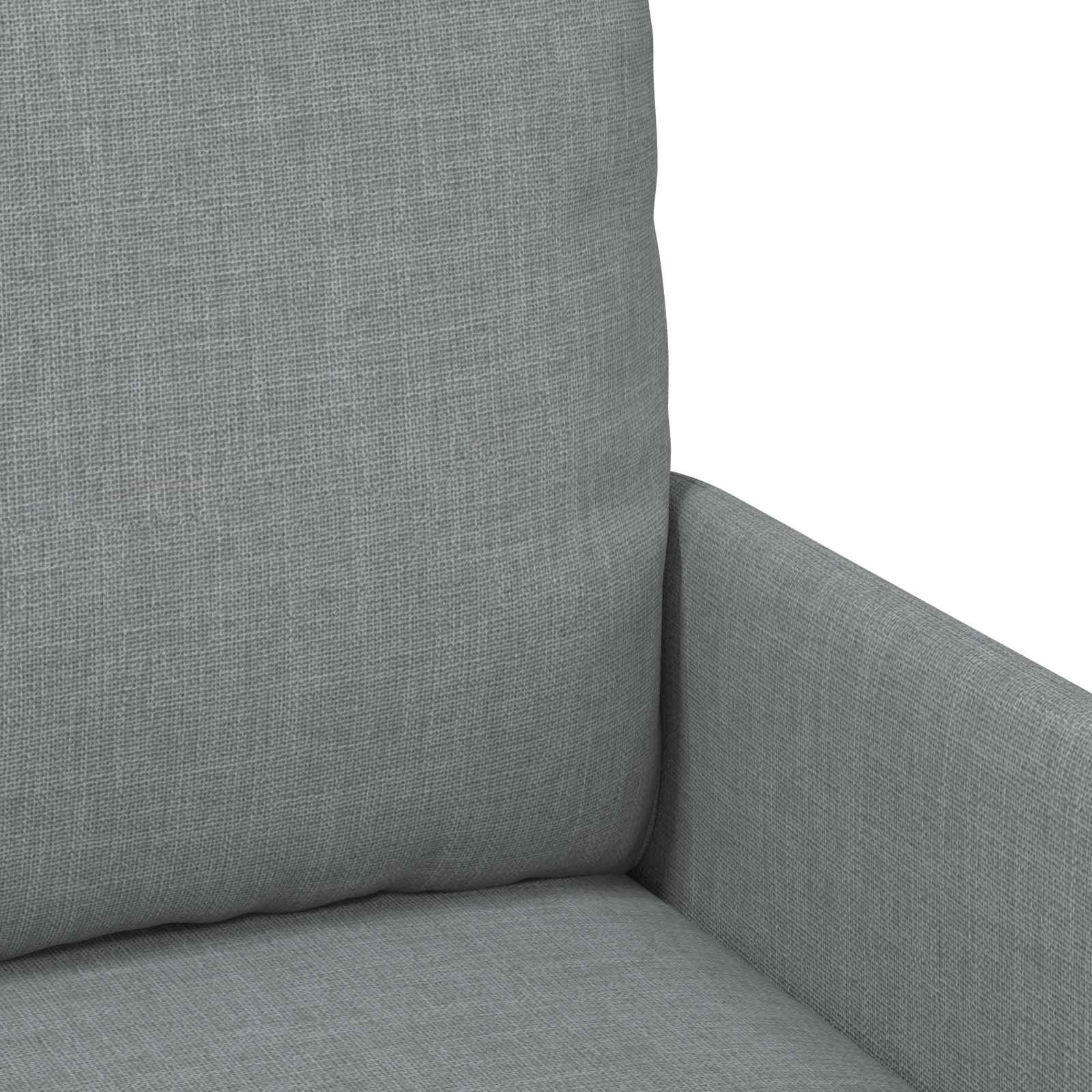 Set divani con cuscino 3 pcs Grigio chiaro 115 x 56 x 80 cm | homemem39