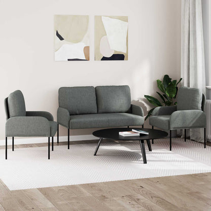 Set divani 3 pcs Grigio scuro 115 x 56 x 80 cm Legno compensato | homemem39