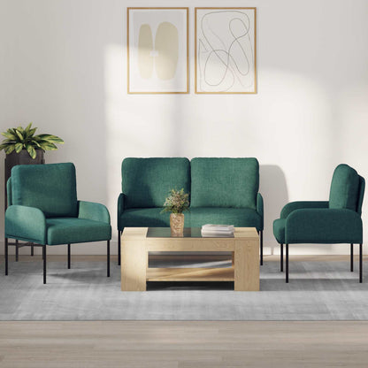 Set divani 3 pcs Verde Scuro 115 x 56 x 80 cm Legno compensato | homemem39