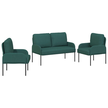 Set divani 3 pcs Verde Scuro 115 x 56 x 80 cm Legno compensato | homemem39