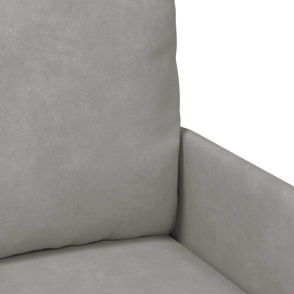Set divani con cuscino 3 pcs Grigio chiaro 115 x 56 x 80 cm | homemem39