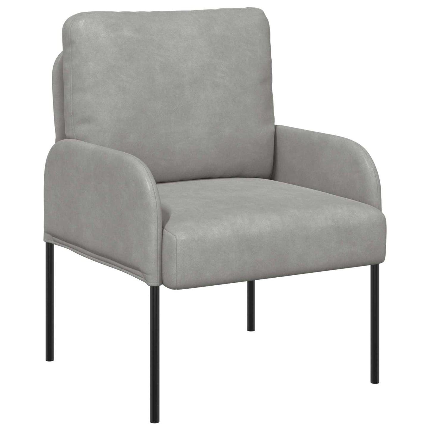 Set divani con cuscino 3 pcs Grigio chiaro 115 x 56 x 80 cm | homemem39