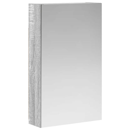 Mobiletto per specchio da bagno Grigio Sonoma 30 x 10,5 x 50 cm | homemem39