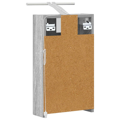 Mobiletto per specchio da bagno Grigio Sonoma 30 x 10,5 x 50 cm