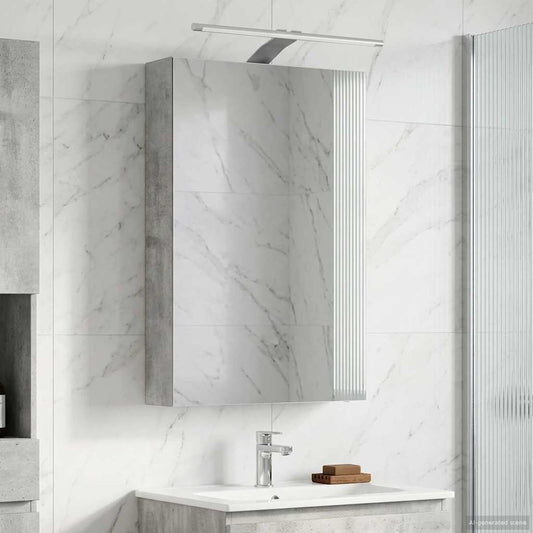 Mobiletto per specchio da bagno Grigio cemento | homemem39