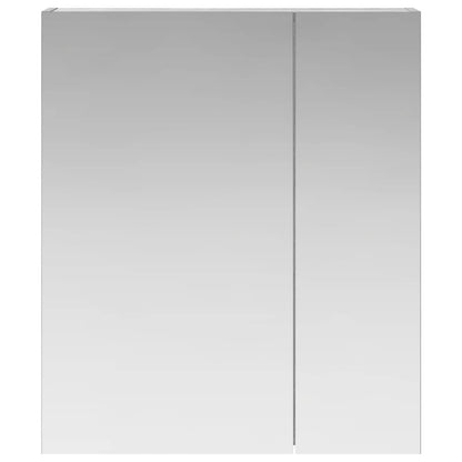 Mobiletto per specchio da bagno Grigio Sonoma 60 x 14,5 x 70 cm | homemem39