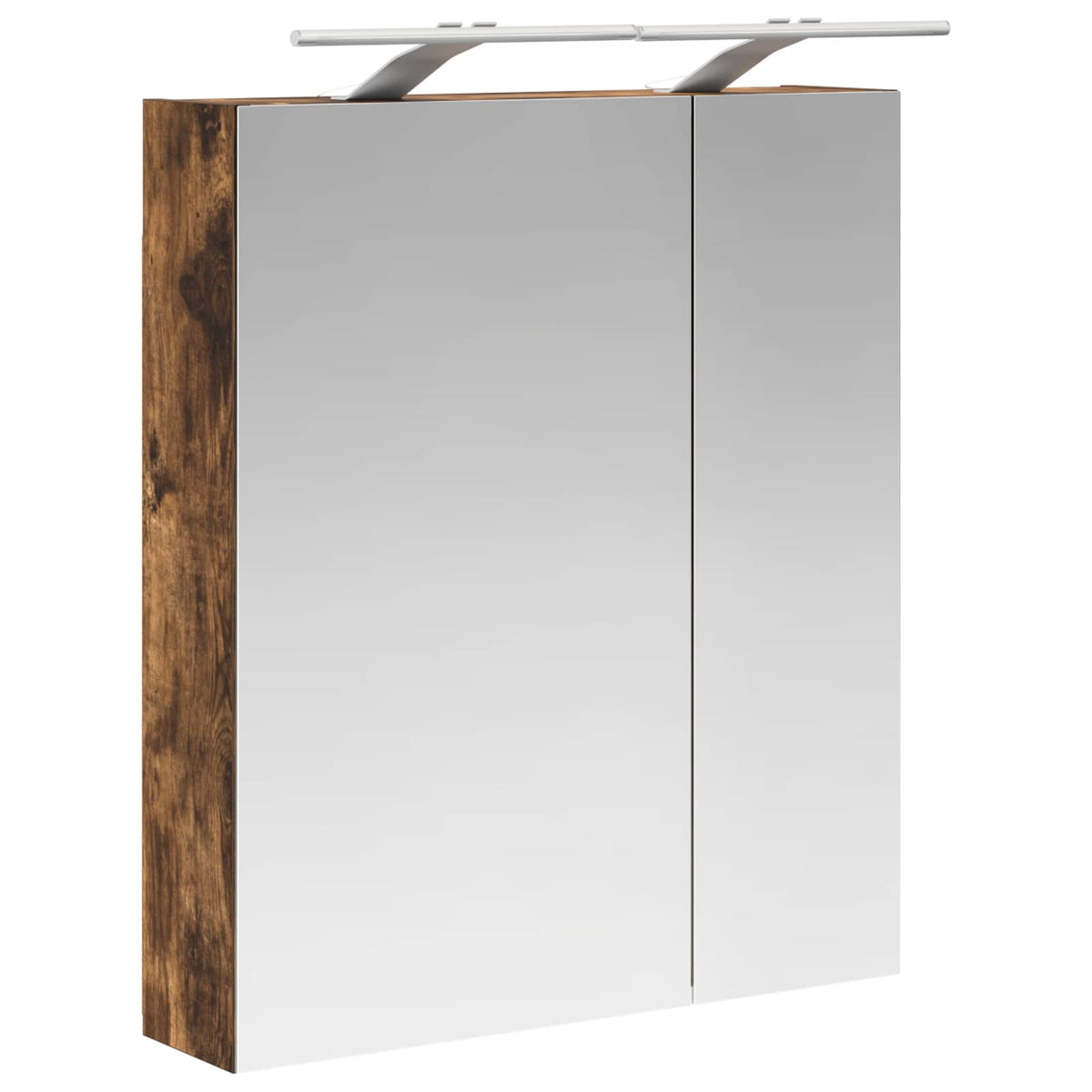 Mobiletto per specchio da bagno Rovere fumé 60 x 14,5 x 70 cm | homemem39