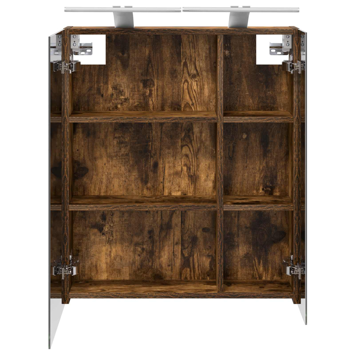 Mobiletto per specchio da bagno Rovere fumé 60 x 14,5 x 70 cm | homemem39