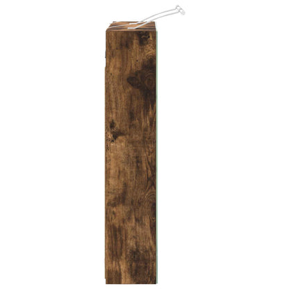 Mobiletto per specchio da bagno Rovere fumé 60 x 14,5 x 70 cm | homemem39