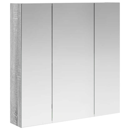 Mobiletto per specchio da bagno Grigio Sonoma 70 x 14,5 x 70 cm | homemem39