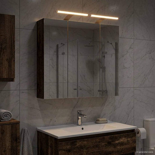 Mobiletto per specchio da bagno Legno vecchio 70 x 14,5 x 70 cm