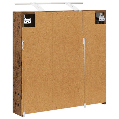 Mobiletto per specchio da bagno Legno vecchio 70 x 14,5 x 70 cm