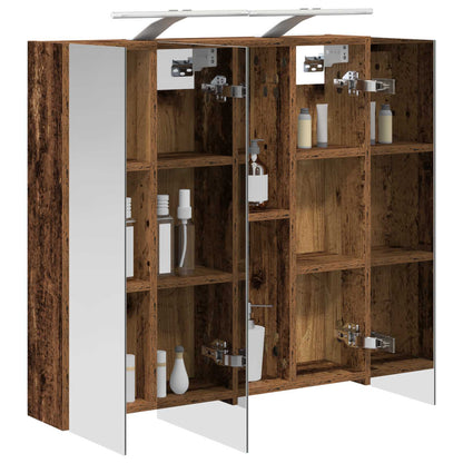 Mobiletto per specchio da bagno Legno vecchio 70 x 14,5 x 70 cm