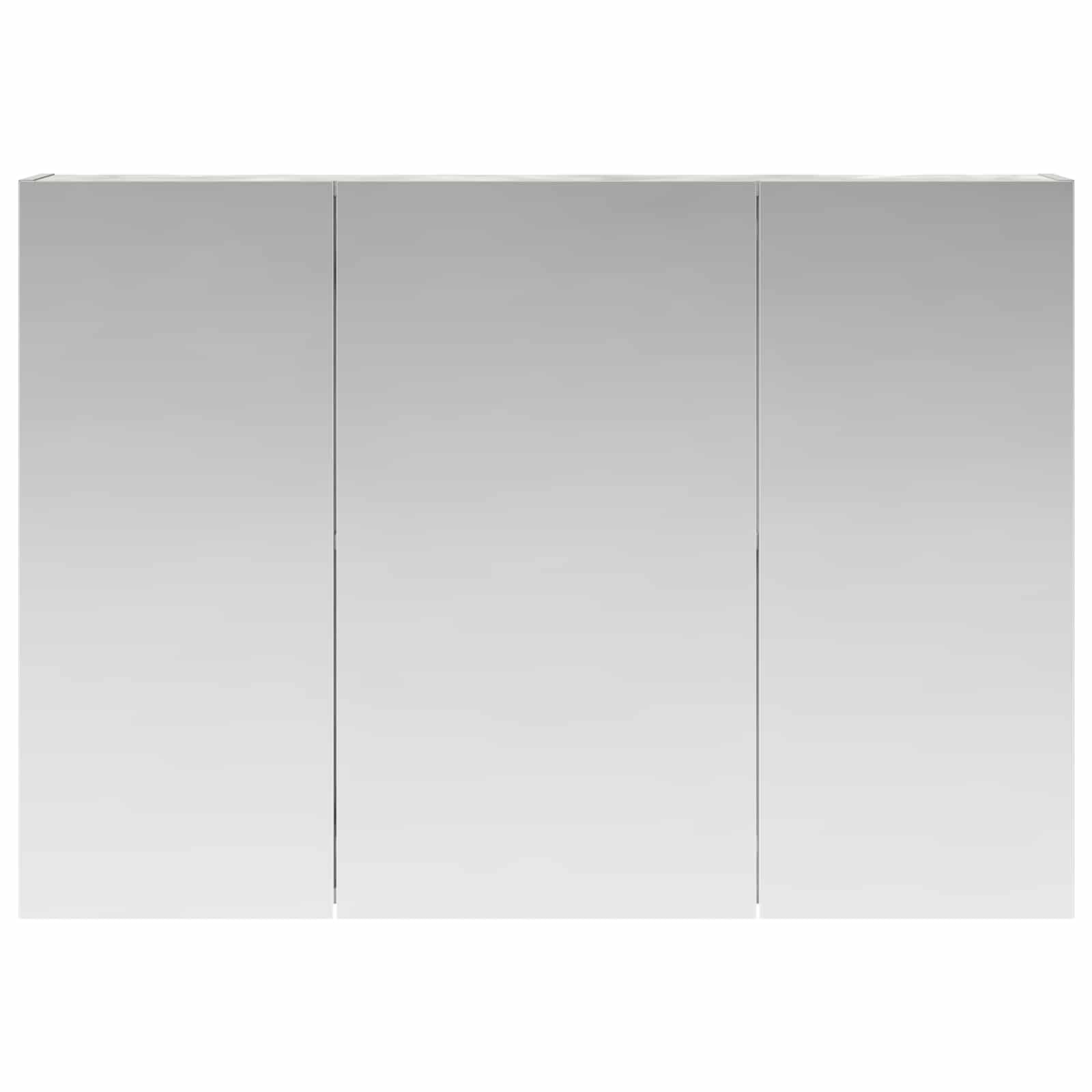 Mobiletto per specchio da bagno con lo scaffale Grigio cemento | homemem39