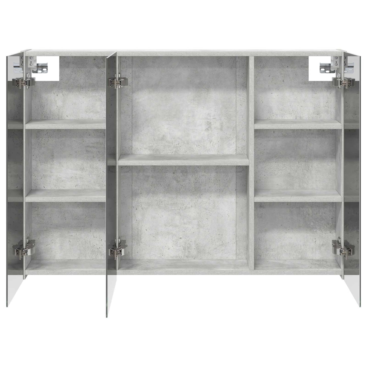 Mobiletto per specchio da bagno con lo scaffale Grigio cemento | homemem39