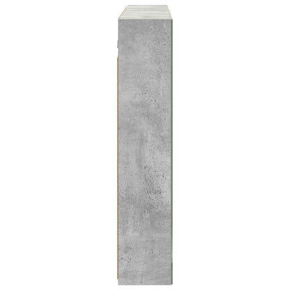 Mobiletto per specchio da bagno con lo scaffale Grigio cemento | homemem39