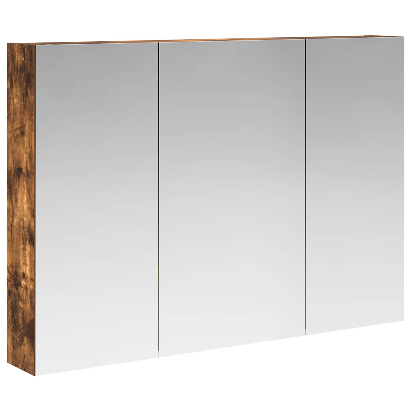 Mobiletto per specchio da bagno Rovere fumé 100 x 14,5 x 70 cm | homemem39