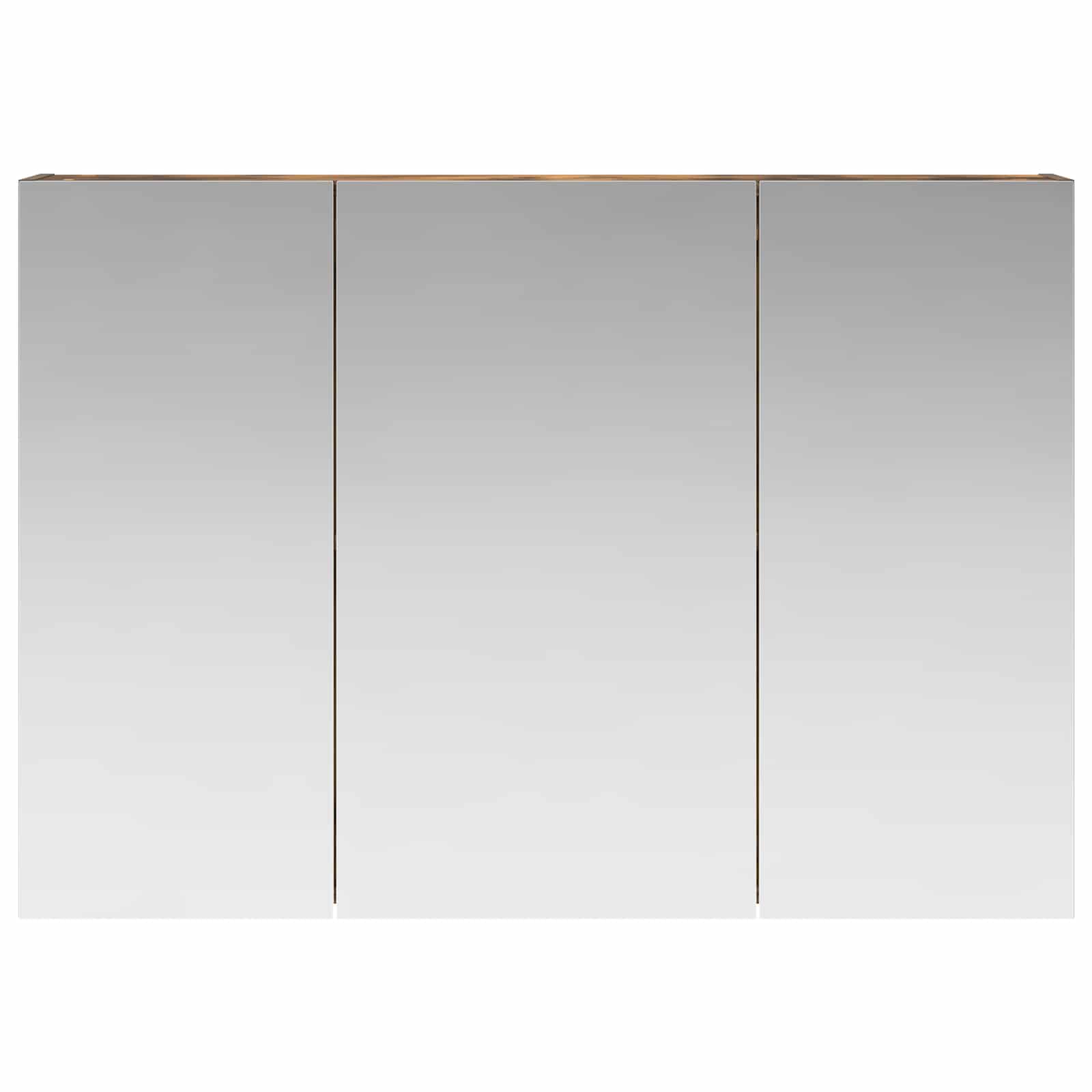 Mobiletto per specchio da bagno Rovere fumé 100 x 14,5 x 70 cm | homemem39