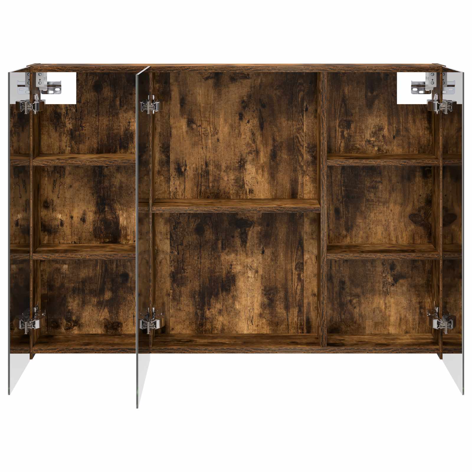 Mobiletto per specchio da bagno Rovere fumé 100 x 14,5 x 70 cm | homemem39