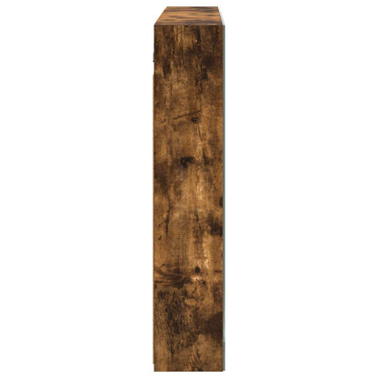 Mobiletto per specchio da bagno Rovere fumé 100 x 14,5 x 70 cm | homemem39