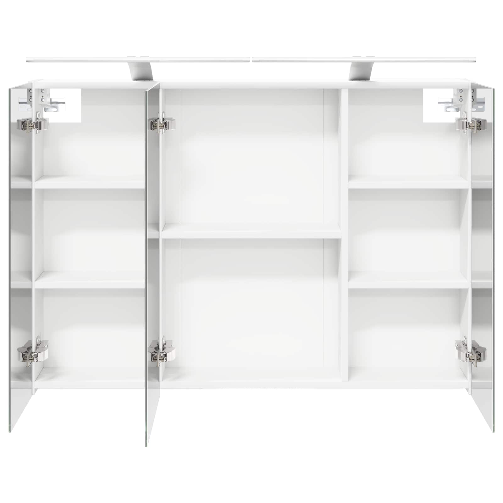 Mobiletto per specchio da bagno Bianco 100 x 14,5 x 70 cm | homemem39