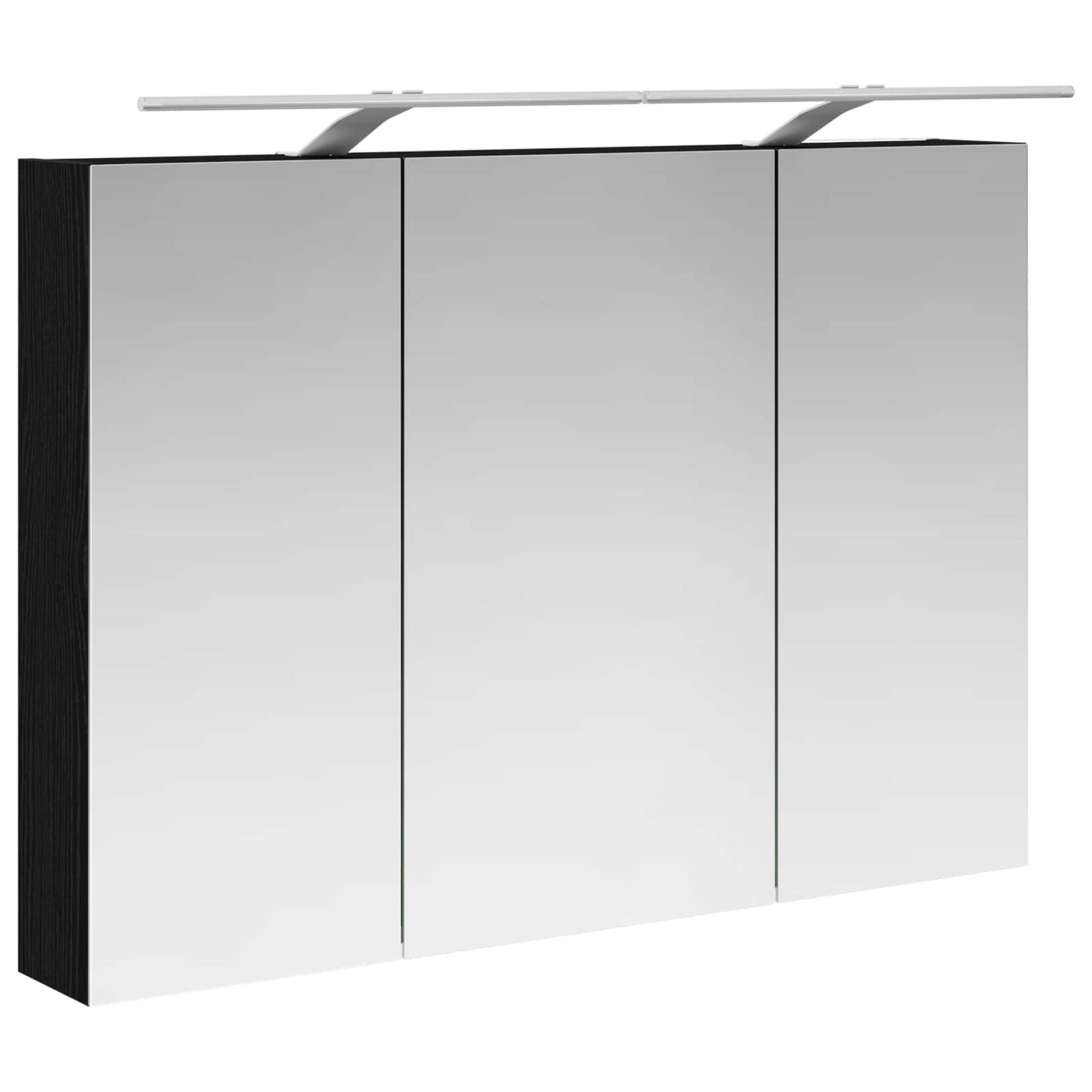 Mobiletto per specchio da bagno Rovere Nero 100 x 14,5 x 70 cm | homemem39