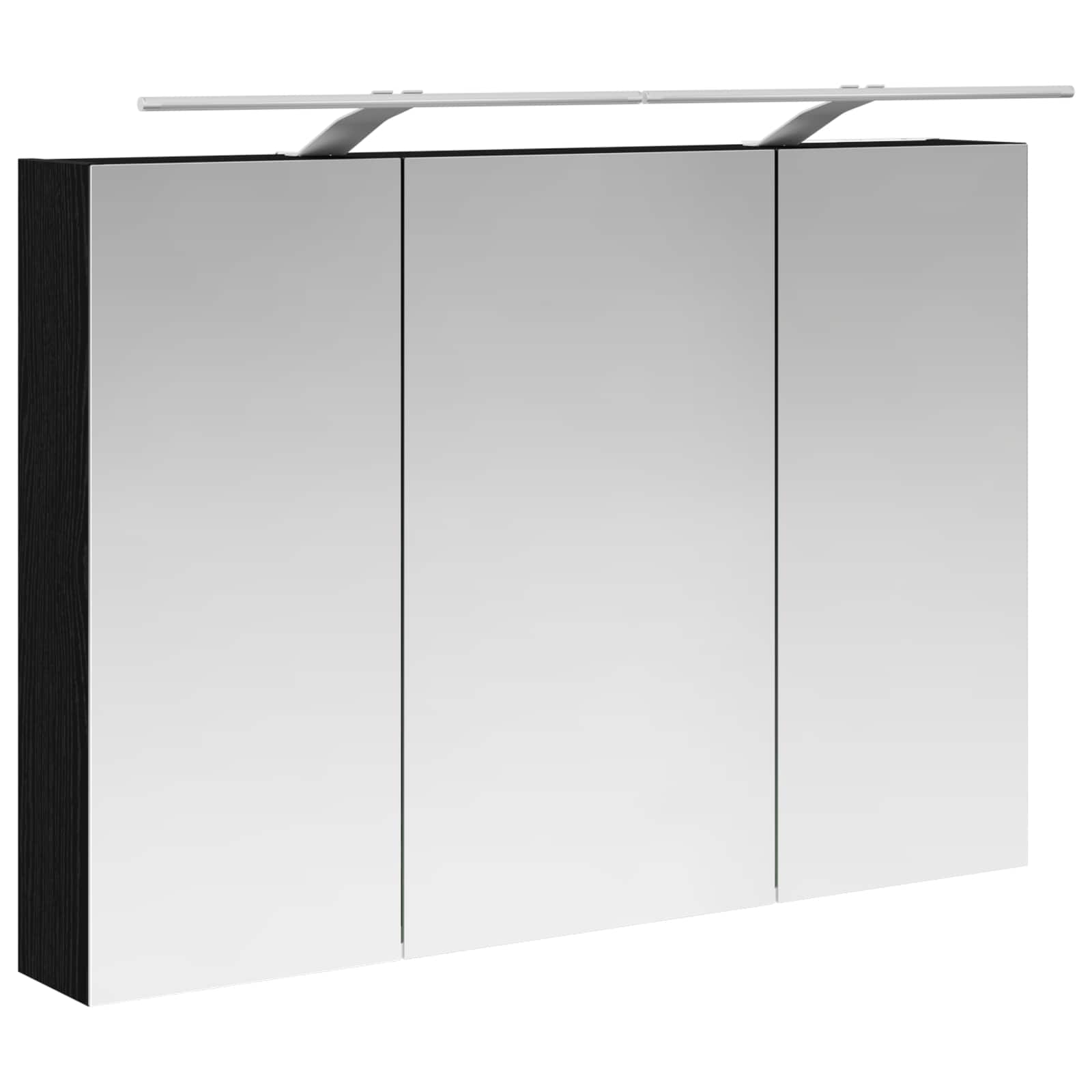 Mobiletto per specchio da bagno Rovere Nero 100 x 14,5 x 70 cm | homemem39