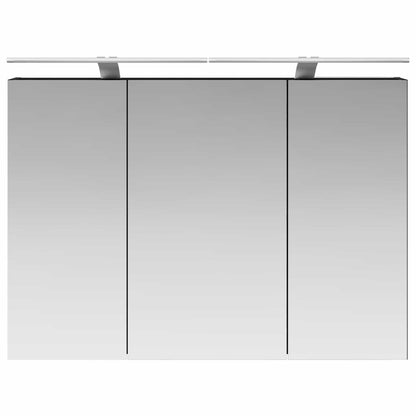Mobiletto per specchio da bagno Rovere Nero 100 x 14,5 x 70 cm | homemem39