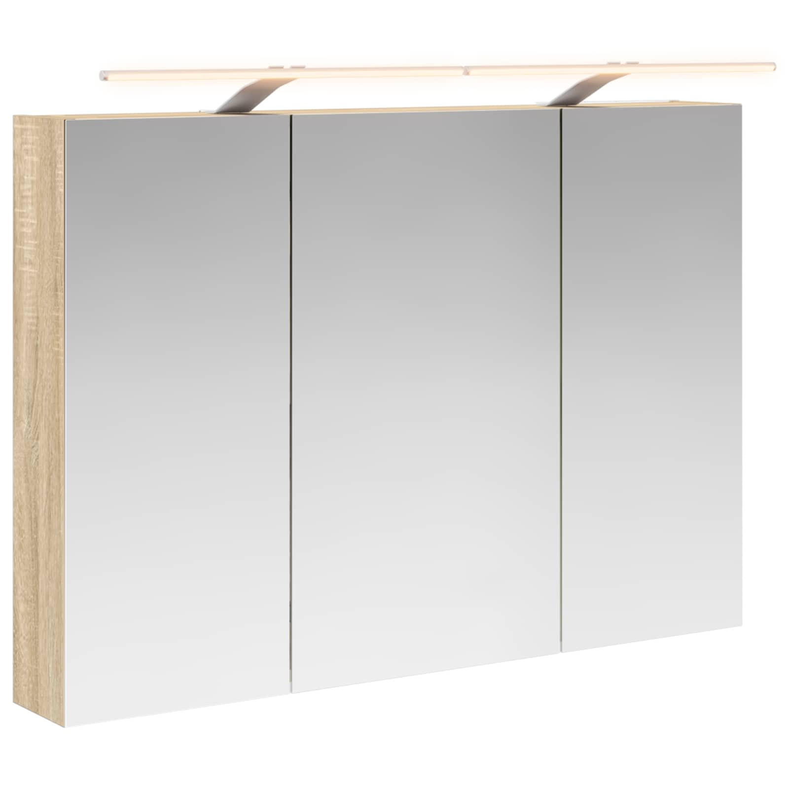 Mobiletto per specchio da bagno con lo scaffale Rovere Sonoma | homemem39