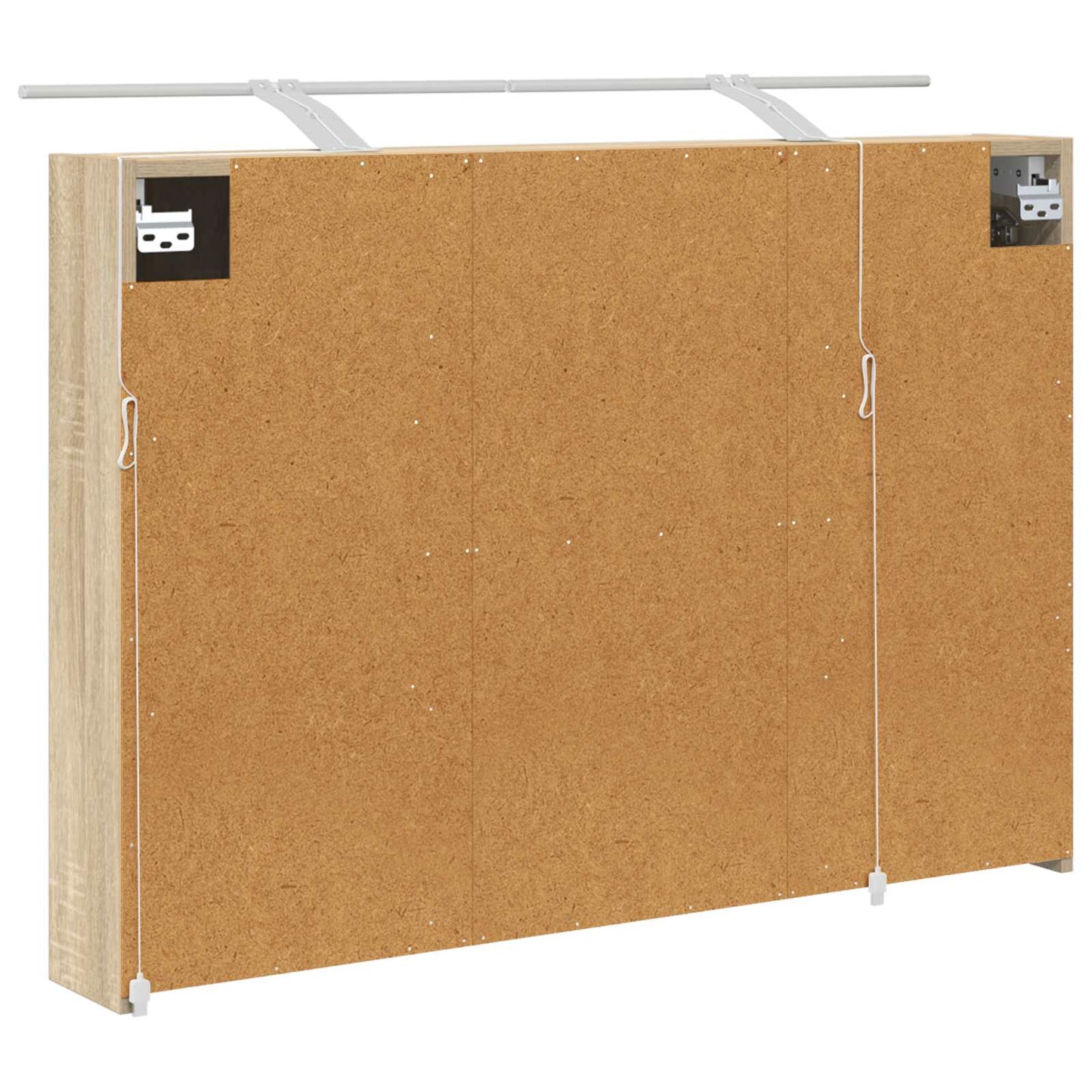 Mobiletto per specchio da bagno con lo scaffale Rovere Sonoma | homemem39