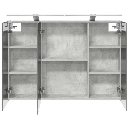 Mobiletto per specchio da bagno con lo scaffale Grigio cemento