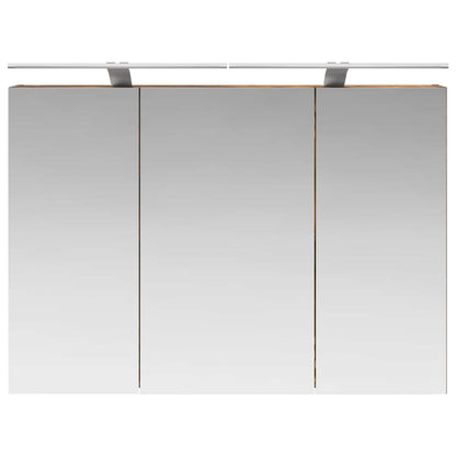 Mobiletto per specchio da bagno Rovere fumé 100 x 14,5 x 70 cm | homemem39