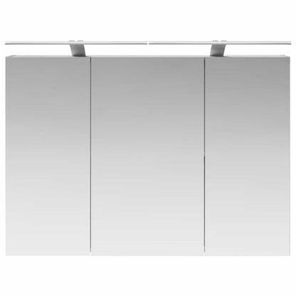 Mobiletto per specchio da bagno con lo scaffale Grigio Sonoma | homemem39