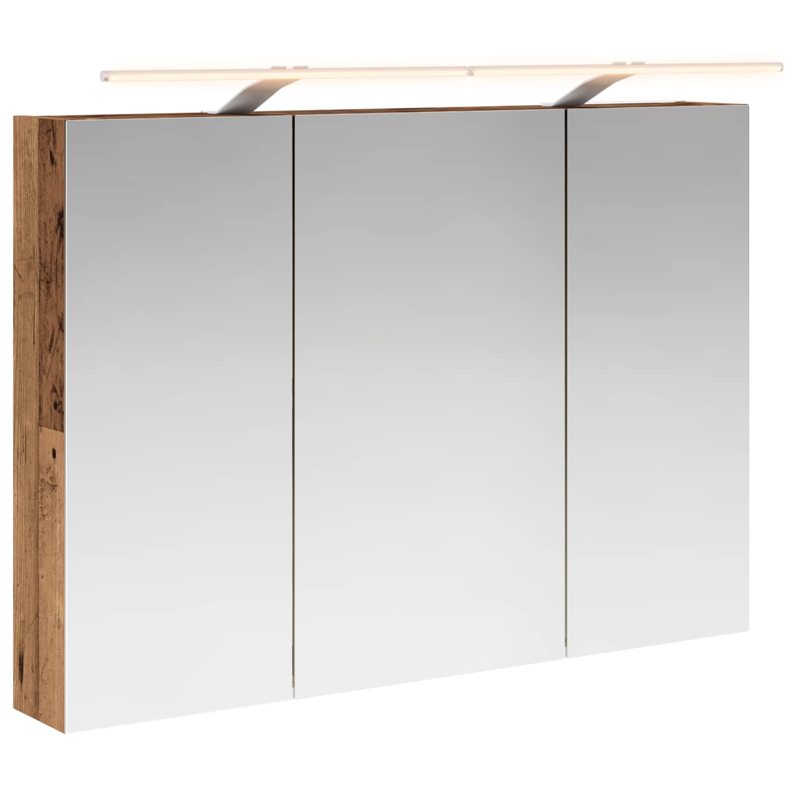 Mobiletto per specchio da bagno con lo scaffale Legno vecchio | homemem39