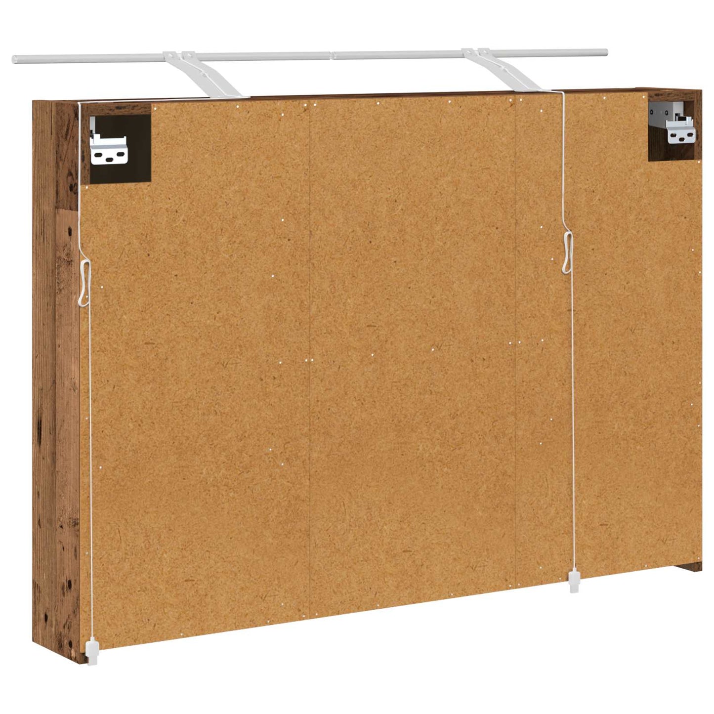 Mobiletto per specchio da bagno con lo scaffale Legno vecchio | homemem39