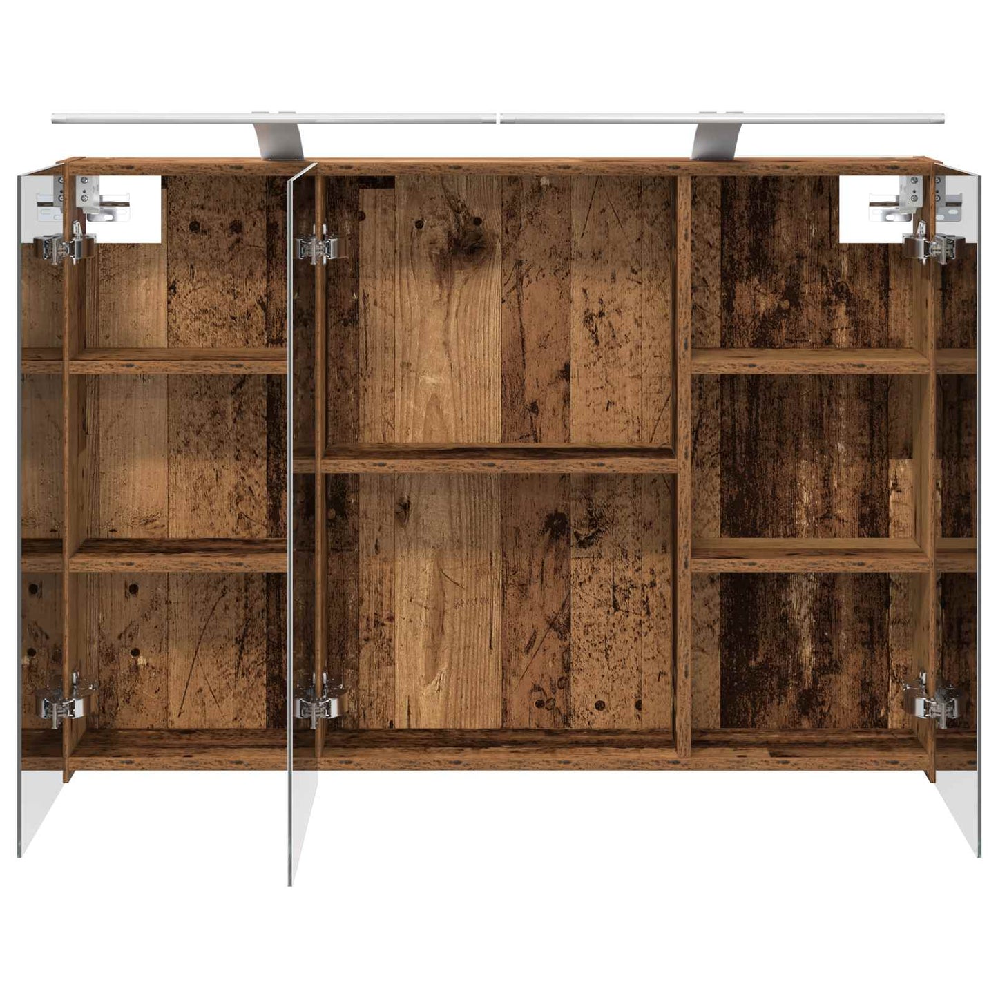Mobiletto per specchio da bagno con lo scaffale Legno vecchio | homemem39