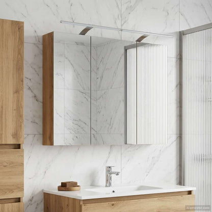 Mobiletto per specchio da bagno con porta Rovere Artigianale | homemem39