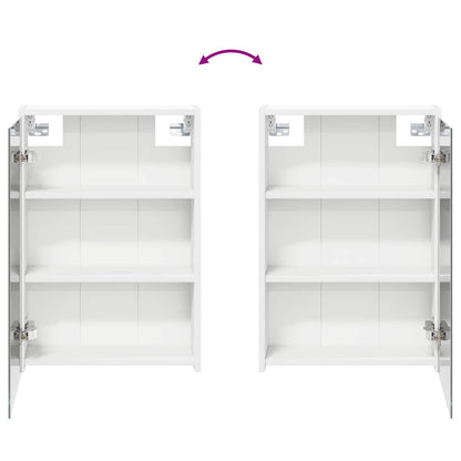 Mobiletto per specchio da bagno Bianco 43 x 16 x 62.5 cm | homemem39