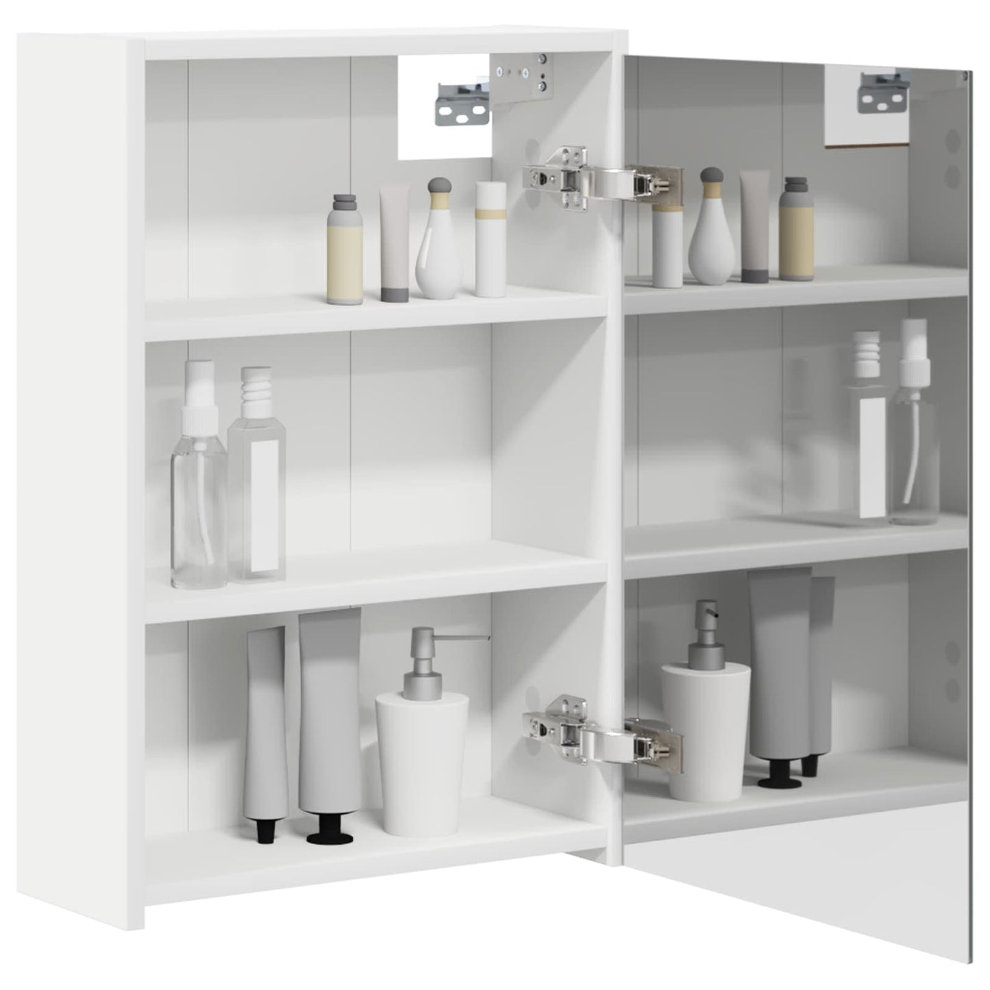 Mobiletto per specchio da bagno Bianco 43 x 16 x 62.5 cm | homemem39