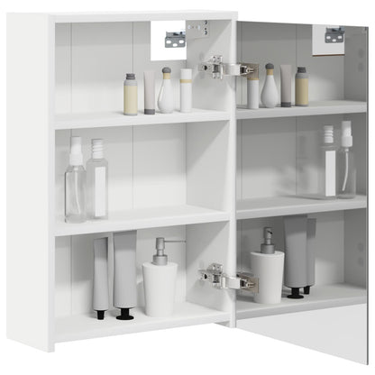 Mobiletto per specchio da bagno Bianco 43 x 16 x 62.5 cm | homemem39