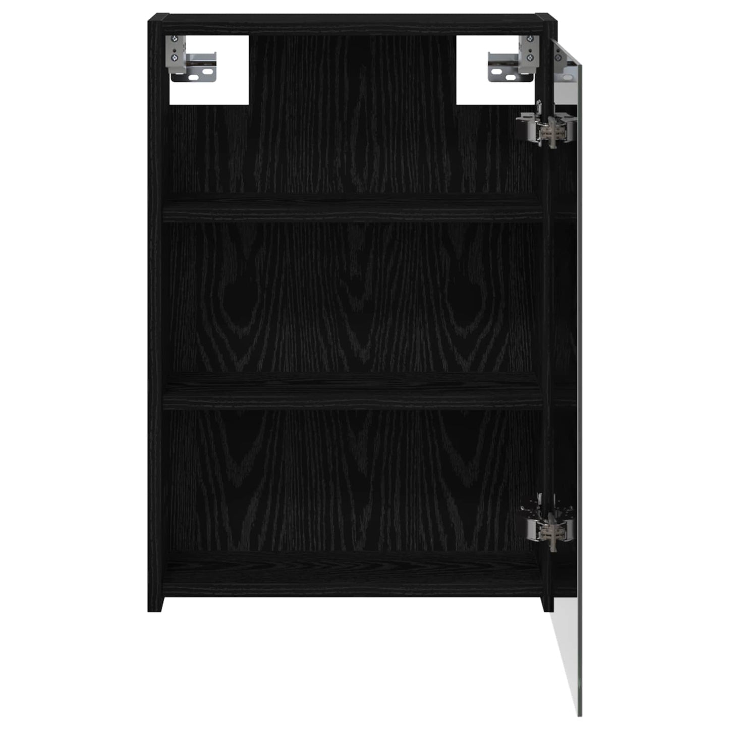 Mobiletto per specchio da bagno Rovere Nero 43 x 16 x 62.5 cm | homemem39