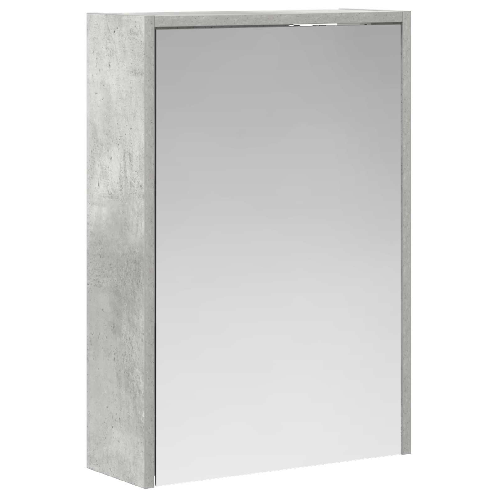 Mobiletto per specchio da bagno con lo scaffale Grigio cemento | homemem39