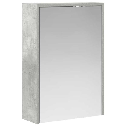 Mobiletto per specchio da bagno con lo scaffale Grigio cemento | homemem39