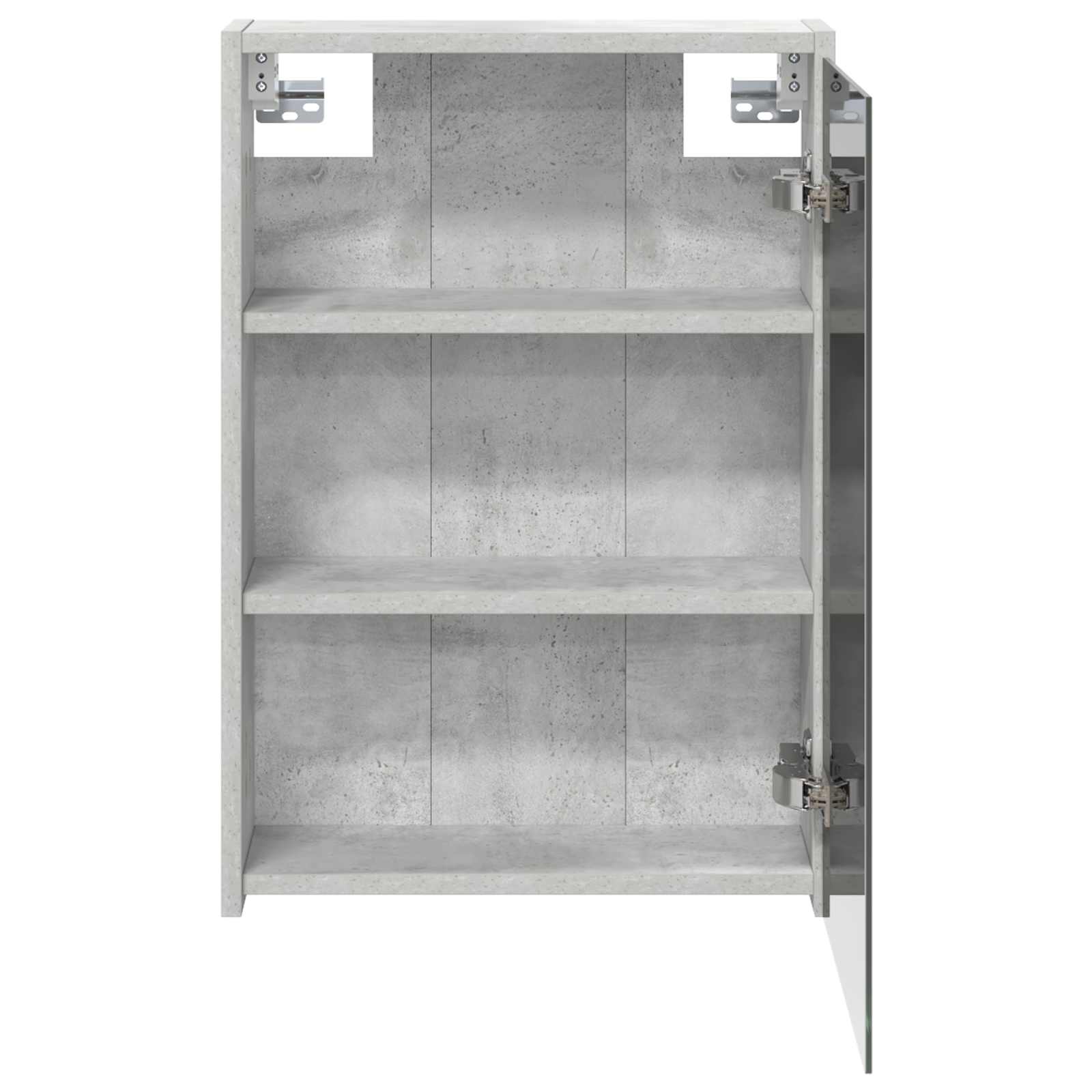 Mobiletto per specchio da bagno con lo scaffale Grigio cemento | homemem39
