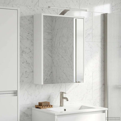 Mobiletto per specchio da bagno Bianco 43 x 16 x 62.5 cm | homemem39