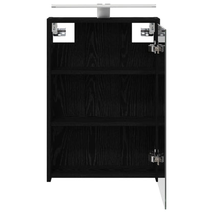 Mobiletto per specchio da bagno Rovere Nero 43 x 16 x 62.5 cm | homemem39