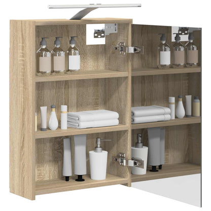 Mobiletto per specchio da bagno Rovere Sonoma 43 x 16 x 62.5 cm