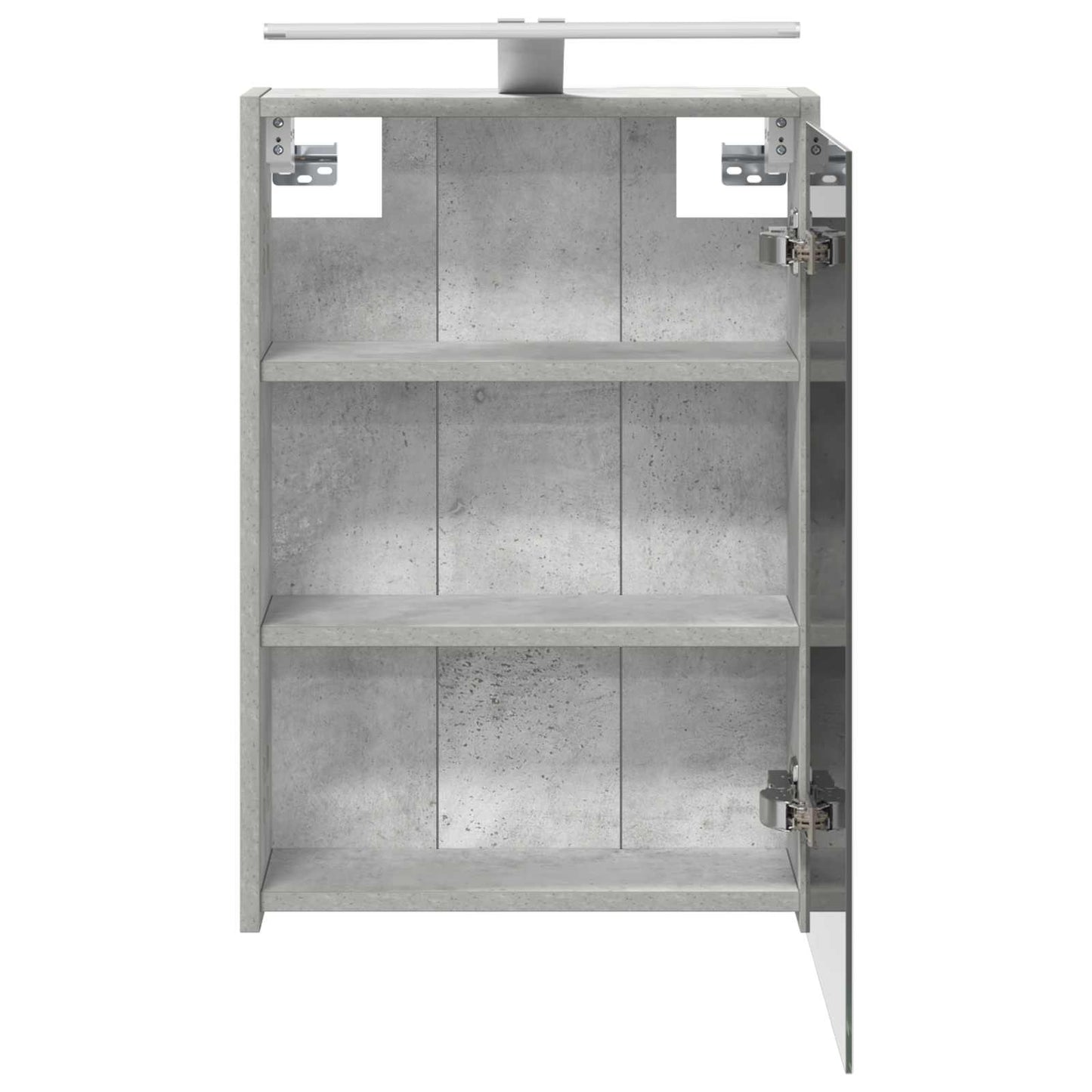 Mobiletto per specchio da bagno con lo scaffale Grigio cemento | homemem39