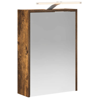 Mobiletto per specchio da bagno Rovere fumé 43 x 16 x 62.5 cm | homemem39