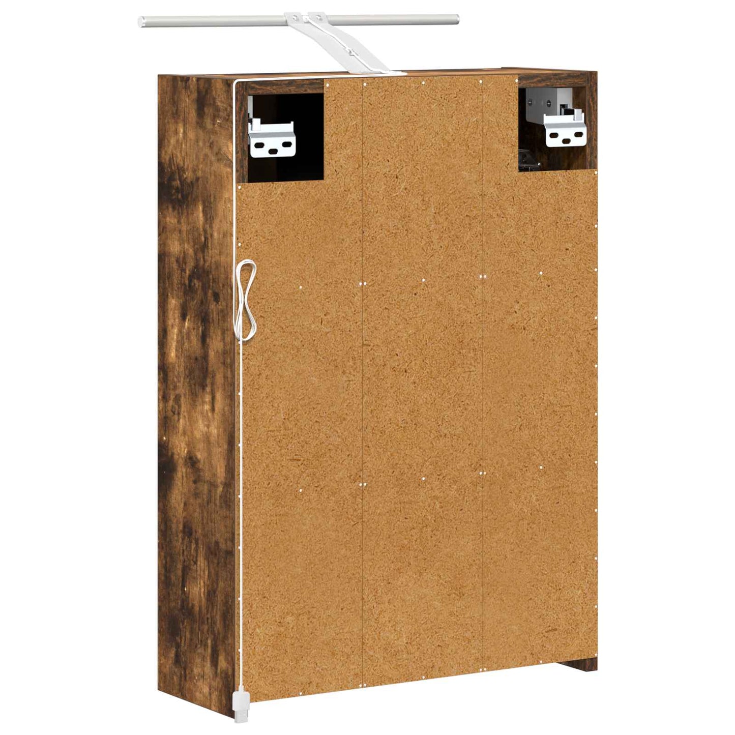Mobiletto per specchio da bagno Rovere fumé 43 x 16 x 62.5 cm | homemem39
